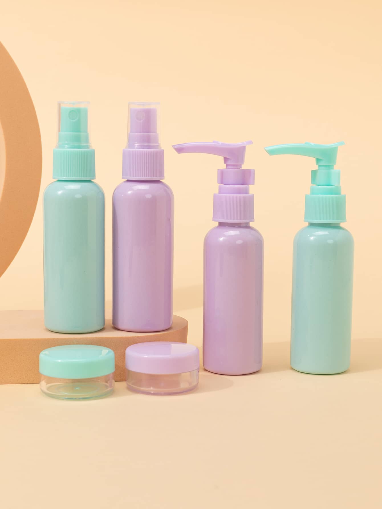 6入組60ML空分裝瓶,旅行必備 - 彩色 - 查看 1