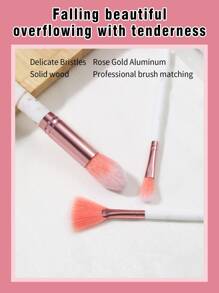 18件套化妆刷套装，优质合成毛眼影晕染刷套装，面部及眼部化妆工具，化妆刷套装，化妆刷套装，化妆刷套装，全套化妆套装，化妆刷套装，全套化妆工具，刷子套装，化妆刷套装，化妆礼品套装，赠品，专业化妆刷，全套化妆工具 - 彩色 - 查看 4