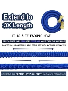 5入組/套TPE園藝軟管現代藍色花園園藝軟管 - 藍色 - 查看 8