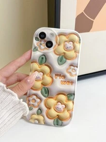 Funda para móvil floral & con patrón de conejo - Multicolor - Ver 1