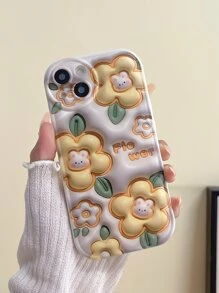 Funda para móvil floral & con patrón de conejo - Multicolor - Ver 2