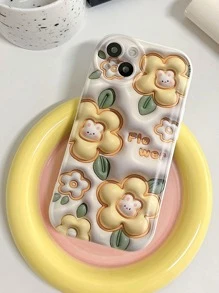 Funda para móvil floral & con patrón de conejo - Multicolor - Ver 4