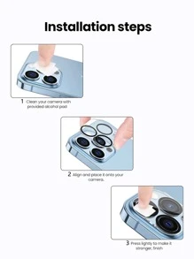 Protector de lentes para teléfono transparente - transparente - Ver 3