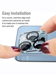 Protector de lentes para teléfono transparente - transparente - Ver 6