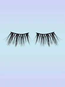 5pairs 15mm Cat Eye False Eyelashes - Black - View 3