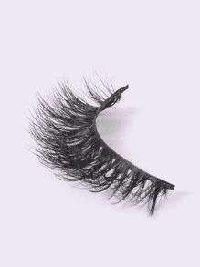 MAGEFY 8Pairs Of Natural Full False Eyelashes&1pc Disposable Eyelash Brush,Fluffy Slim For Everyday Use Manga Eyelashes, Travel Essentials - màu đen - Xem 4