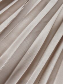 SOLOCOTE Girls Solid Pleated Skirt - Khaki - View 9