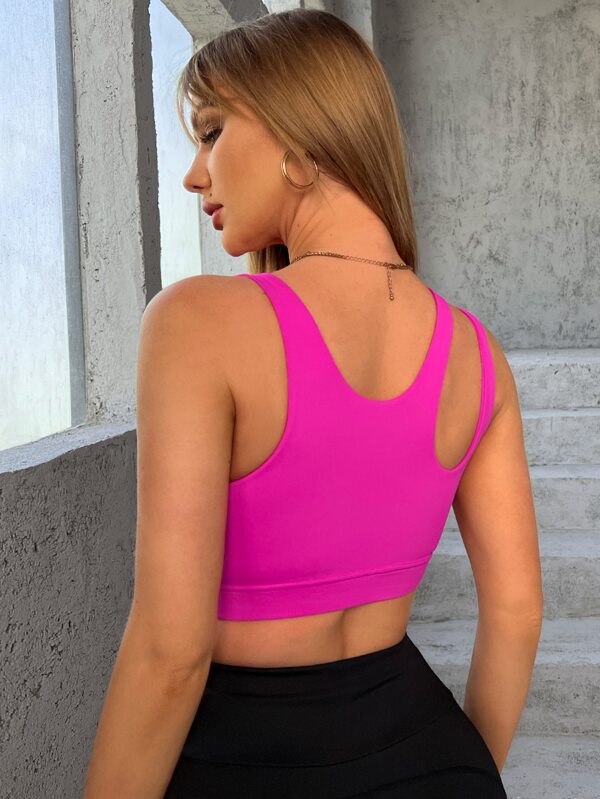 Cut Out Detail Sports Bra SHEIN USA