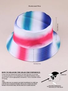 Sombrero cubo con estampado de ombré - Multicolor - Ver 3