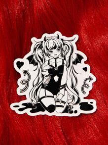 ROMWE Anime Miếng dán bảo vệ máy tính xách tay - Nhiều màu - Xem 1