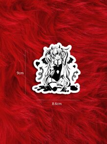 ROMWE Anime Miếng dán bảo vệ máy tính xách tay - Nhiều màu - Xem 4