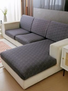1入組沙發座位極簡滌綸防滑彈性沙發墊套 - 深灰色 - 查看 1