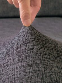 1入組沙發座位極簡滌綸防滑彈性沙發墊套 - 深灰色 - 查看 4