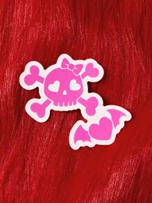 ROMWE Kawaii 1sheet Skull Pattern Laptop Protective Sticker - Multicolor - View 1