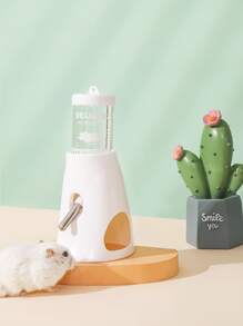 80ml小型寵物飲水瓶,適用於倉鼠,具備防漏滾珠設計及隨機顏色底座 - 彩色 - 查看 2