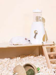 80ml小型寵物飲水瓶,適用於倉鼠,具備防漏滾珠設計及隨機顏色底座 - 彩色 - 查看 4