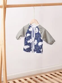 Baby Cartoon Graphic Bib - Multicolor - View 2