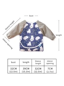 Baby Cartoon Graphic Bib - Multicolor - View 5