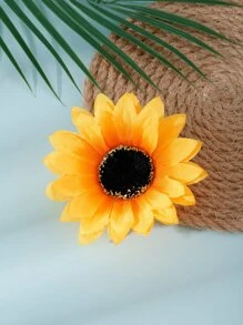 Kẹp tóc trang trí hoa hướng dương - Nhiều màu - Xem 2