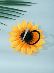 Kẹp tóc trang trí hoa hướng dương - Nhiều màu - Xem 3