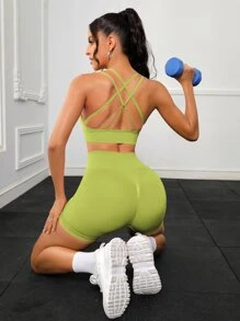 Yoga Sxy Crisscross Back Sports Set