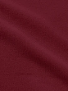 Manfinity Homme Men Hand Print Sweatshirt - Burgundy - View 4