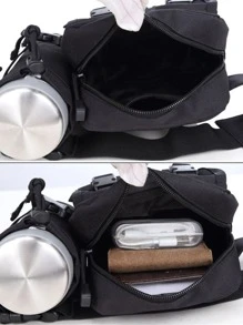 Bolsa Pochete/Bolsa de Cintura Masculina para Acampamento, Pesca, Viagem, Caminhada, Garrafa de Água, Esportes ao Ar Livre, Escalada, Bolsa de Quadril, Bolsa de Ombro, Mochila, Bolsa de Peito, Bolsa de Halloween, Natal, Ação de Graças, Férias, Bolsa Mensageiro, Bolsa de Couro, Bolsa de Ombro, Grande Capacidade, Multifuncional, Portátil, Moda Casual, Presente