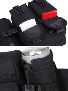 Bolsa Pochete/Bolsa de Cintura Masculina para Acampamento, Pesca, Viagem, Caminhada, Garrafa de Água, Esportes ao Ar Livre, Escalada, Bolsa de Quadril, Bolsa de Ombro, Mochila, Bolsa de Peito, Bolsa de Halloween, Natal, Ação de Graças, Férias, Bolsa Mensageiro, Bolsa de Couro, Bolsa de Ombro, Grande Capacidade, Multifuncional, Portátil, Moda Casual, Presente