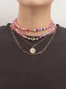 Collar a capas moneda - vistoso - Ver 1