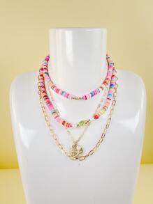 Collar a capas moneda - vistoso - Ver 2