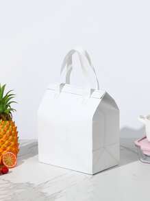 10pcs Yellow Lunch Bag, Modern Portable Disposable Lunch Bag For Home, Office, School - Yellow - View 2