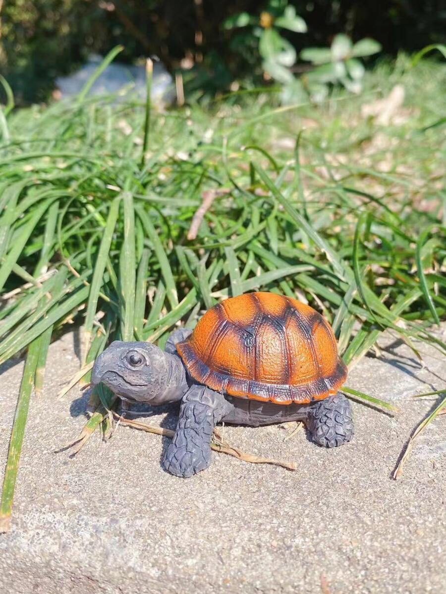 1入組樹脂花園裝飾品現代烏龜設計花園雕像 - 彩色 - 查看 1
