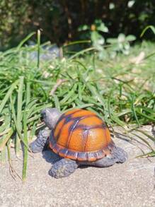 1入組樹脂花園裝飾品現代烏龜設計花園雕像 - 彩色 - 查看 2