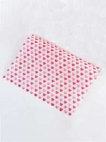 50pcs/set Paper Parchment, Heart Pattern Baking Paper For Kitchen - Pink - View 3