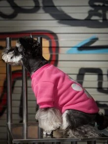 Emily J Artist Girlcore 1pc Paw Print Pet Sweatshirt - Hot Pink - View 3