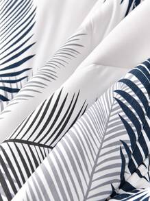 1入組大豆纖維印花夏季被子/ac 毛毯 - 白色 - 查看 4