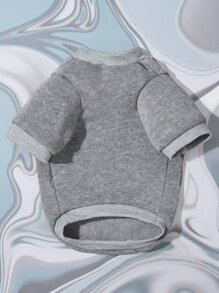 Emily J Artist Girlcore 1pc Paw Print Pet Sweatshirt - Dark Grey - View 7