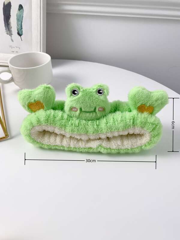 1pc Polyester Bath Headband, Cute Cartoon Frog Design Bath Headband For Bathroom SHEIN USA