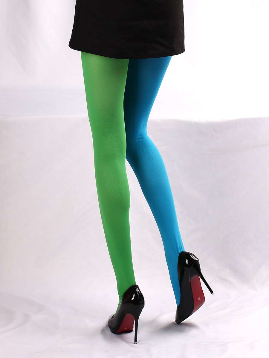 Two Tone Tights SHEIN USA(01)