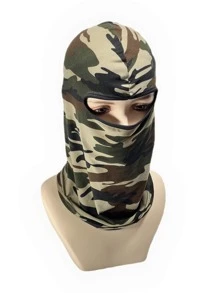 1 chiếc mũ len ngoài trời ngụy trang màu xanh lá cây có thể đeo hàng ngày cho nam giới - xanh quân đội - Xem 1