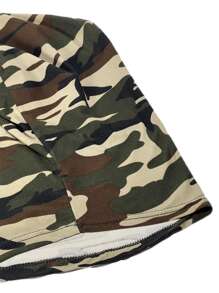 1 chiếc mũ len ngoài trời ngụy trang màu xanh lá cây có thể đeo hàng ngày cho nam giới - xanh quân đội - Xem 4