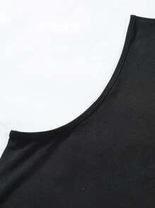 Manfinity Hypemode 男士素色背心上衣 - 黑色 - 查看 6