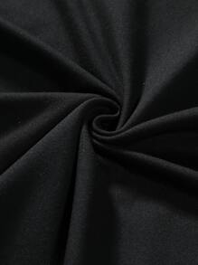 Manfinity Hypemode 男士素色背心上衣 - 黑色 - 查看 4