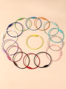 15 Cái/bộ Nhẫn Dây Màu Ngẫu Nhiên Làm Đồ Trang Sức DIY - Nhiều màu - Xem 1