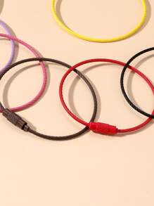 15 Cái/bộ Nhẫn Dây Màu Ngẫu Nhiên Làm Đồ Trang Sức DIY - Nhiều màu - Xem 2