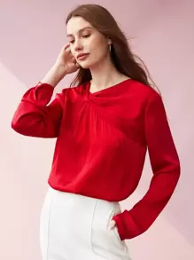 MOTF PREMIUM ÁO XOẮN TRƯỚC - Đỏ - Xem 2