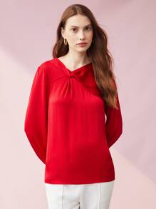 MOTF PREMIUM ÁO XOẮN TRƯỚC - Đỏ - Xem 4