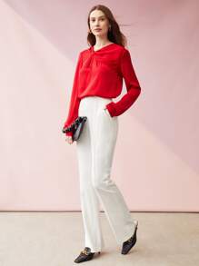 MOTF PREMIUM ÁO XOẮN TRƯỚC - Đỏ - Xem 6