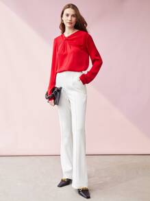 MOTF PREMIUM ÁO XOẮN TRƯỚC - Đỏ - Xem 8