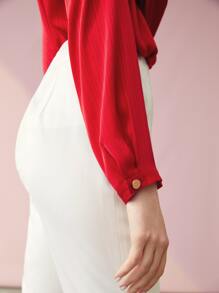 MOTF PREMIUM ÁO XOẮN TRƯỚC - Đỏ - Xem 9